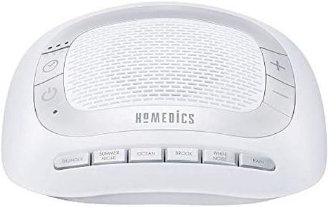 Homedics Rejuvenate White Noise Sound Machine. Travel Sound Machine for Sleep and Relaxing. Great for Travel, Nursery’s and Babies. 6 Relaxing Nature Sounds, Auto-Off Timer