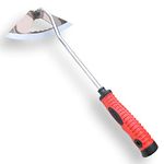 SHANFEEK Hoe Gardening Tools Hollow Hoe for Weeding 38CM Weed Removal Tool for Yard With Rubber Non-Slip Handle(Red)