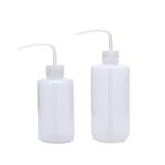 2 Pack Plant Flower Succulent Watering Bottle Plastic Bend Mouth Watering Cans Squeeze Bottle-250ML and 500ML