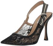 Steve Madden Women's Bri Pump, Black Lace, 7.5