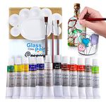 Memory Waterproof Acrylic Glass Paint Set for Kids on Wine Bottle Crystal Window and Ceramics