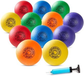 EVERICH TOY Playground Balls Kickball, 6 or 12 Pack 8.5 Inch 4 Square Ball