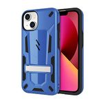 Zizo Transform Series for iPhone 13 Case - Rugged Dual-Layer Protection with Kickstand - Blue