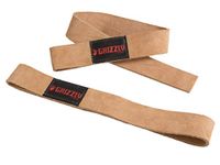 Grizzly Fitness 1.5" Premium Genuine Leather Lifting Wrist Straps for Men and Women | Sold in Pairs | One Size