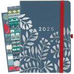 Boxclever Press Perfect Year 2025 Diary A5 Week to View. Luxury Weekly Planner 2025 runs Jan - Dec'25. A5 diary 2025 week to view with Note Pages, Shopping Lists & More.