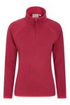 Mountain Warehouse Montana Womens Microfleece - Breathable Ladies Sweater, Quick Drying Pullover, Warm Fleece Jacket, Half Zip - For Autumn Winter, Travelling, Outdoors Dark Red Women's Size 14