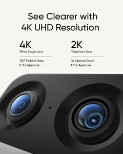 eufy Indoor Cam S350 4K Dual Security Camera – Pan & Tilt, Night Vision