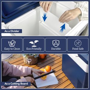 BINGI 30L Portable Car Fridge Freezer – Dual Power, Adjustable Temp, Camping