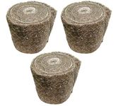 Pipe Insulation Lagging Wool Felt Wrap (Pack of 3 Rolls)