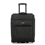 Flight Knight 56x45x25cm easyJet & British Airways Large Carry On Approved & Tested Maximum Size Hand Luggage Case - 2 Wheels - Ultra Lightweight Durable Soft Case Textile Cabin Suitcase