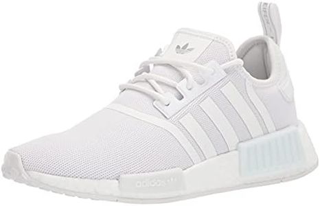 adidas Originals womens Nmd_r1's Sneaker, White/White/Silver Metallic, 9.5 US