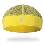 EMPIRELION Low-Profile Skull Cap Helmet Liner, Summer Cooling Sweat Wicking Cycling Beanie Hard Hat Working Cap Yellow