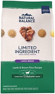 Natural Balance Limited Ingredient Large Breed Adult Dry Dog Food with Healthy Grains, Lamb & Brown Rice Recipe, 26 Pound (Pack of 1)