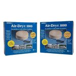 Davis Air-Dryr 1000 (2 Pack) - Quiet Dehumidifier for Confined Spaces & Covers Up to 1000 Cubic Feet of Space