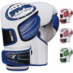 FARABI Boxing Gloves Beast Fighter Series Fight Gloves MMA, Cage Fight, Muay Thai Training Sparring (Blue, 12-oz)