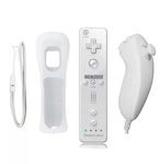 DKD 2 In1 wii nintendo Wireless Remote Controller Built-in Motion Plus with Nunchuks Gamepad Control For Nintendo Wii/wii U Remote