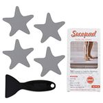 Secopad Anti Slip Shower Stickers 24 PCS Safety Bathtub Strips Adhesive Decals with Premium Scraper (Gray)