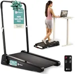 Lifepro Pacer Mini Smallest Portable 30in Small Mini Walking Pad Treadmill Installation Free, Adjustable Incline, Under Desk Work Compact Treadmills for Home/Office - Max Load 220Lbs & Speed 3MPH