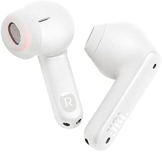 JBL Tune Flex Earphones, In Ear, Noise Cancelling Bluetooth Earphones with 32 hours of Battery Life, Water-Resistant, White