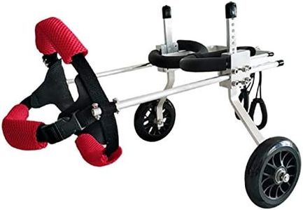 Fauteuil Roulant pour Chien Handicapé - Fauteuil Roulant pour Compagnie - Jambe Arrière Assistée Prothèse pour Chats Petits Chiens Doggies Puppy, XS/S/