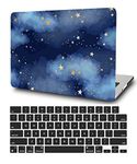 Laptop Case Compatible with MacBook Air 11 Inch Case Model A1370 A1465 2015 2014 2013 2012 2011 2010 Release, Light Plastic Hardshell and Soft Keyboard Skin for MacBook 11.6 Inch, Stars