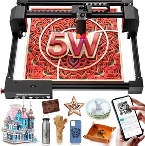 Laser Graveur, Woxcker L2 Machine de gravure laser 5,5 W 0,01 mm haute précision CNC pour bois, acrylique, cuir pour débutant