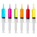 The TWIDDLERS 50 Jumbo Jello Shot Syringes 2 oz (60ml) with Caps/Lids - BPA Free Reusable Party Syringes for Jello Shot, Drinks, Plastic Shot Syringes for Halloween Party, Birthday
