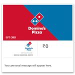 Dominos | Flat 6% off | E-Gift Card | Instant Delivery | Valid for online purchase | 6 months validity