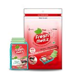 FRESH MELTZ Oral Hygiene Instant Mouth Freshener Sugar Free Paan Flavoured Mint Breath Strips (25 Strips) - Pack of 12