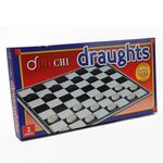 DIVCHI Draughts Game - Traditional Checkers Board Game for Children and Adults