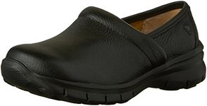 Nurse Mates Women's Libby Slip On,Black Full Grain Leather,US 8 M