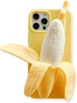 SGVAHY Cute Case for iPhone 6 Plus, Fun 3D Cartoon Banana Design Soft TPU Silicone Back Cover Decompression Slim Shockproof Protective Shell for iPhone 6s Plus (Banana A, iPhone 6 Plus / 6s Plus)