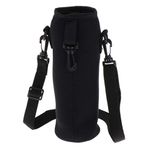 MagiDeal Water Bottle Carrier Insulated Cover Bag Pouch Holder Shoulder Strap 1L