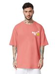 Veirdo® Oversize Loose Baggy Fit Drop Shoulder Cool and Stylish Latest Believe in You Pocket Print Design Soap Nut Half Sleeve T-Shirt for Men (XL)