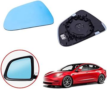 Arcoche Side Mirror for Tesla Model 3 2017-2025 Rear View Mirror with Anti Glare Panoramic Blue Glass Lens and Heat defogging (1 Pair)