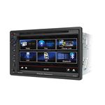 POWER ACOUSTIK POWPD651B, 60.5-Inch Double-Din in-Dash LCD Touchscreen DVD Receiver (with Bluetooth)