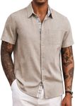 COOFANDY Men's Beach Shirt Short Sl