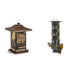 Perky-Pet Wilderness Lantern Wild Bird Feeder + Squirrel-Be-Gone Bird Feeder (2LB)