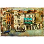 Pitaara Box Romantic Venice D2 | Canvas Painting for Bedroom & Living Room | Engineered Wood Frame | 27.1 x 18 inch (69 x 46 cms)