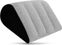 Prosixtoy Portable Wedge Pillow Inflatable Cushion - Body Positioners Lightweight Wedge Pillow for Sleeping, Leg Elevation, Use in Bed, Travel, Camping, Fast Inflating Deflation (Grey) (2grey)