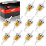 1PZ KHX-F01 Premium 1/4" and 5/16" inch Universal Fuel Filter Barbed Clear for Kohler John Deere Toro Honda (Pack of 10)