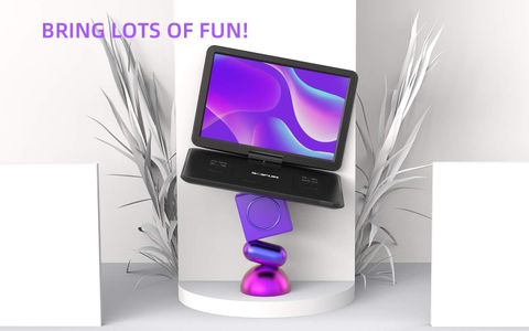 Portable DVD Player 17.5" – Black, Large Screen