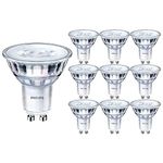 Pack of 10 x Philips Corepro LED 4W (50W) GU10, Bulb, 3000K Warm White, 36 Degree, Dimmable, UK