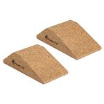 StrongTek Cork Squat Wedge Block, Non-Slip Squat Ramp, Heel Elevated Squat Block for Weight Lifting, Slant Board for Squat/Deadlift/Yoga, Enhance Squat Posture and Avoid Muscle Strain