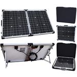 80W 12V Photonic Universe Portable Folding Solar Charging kit with Protective case and 5m Cable for a Motorhome, Caravan, Campervan, Camping, car, Van, Boat, Yacht or Any Other 12V System