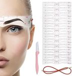 Eyebrow Stencil Shaper Kit, 12 Piec