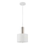 Globe Electric 60763 Novogratz x Globe Pendant, Matte White, Bulb Not Included