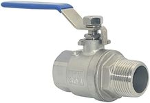 DAN SPEED Full Port Ball Valve Male x Female S304 Stainless Steel Heavy Duty for Water, Oil, and Gas,1000WOG (1inch)