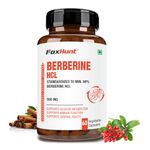 Fox Hunt Berberine Supplements | Berberine HCL 500MG - 98% Highly Purified Supplement- 60 Capsules (Pack of 1)