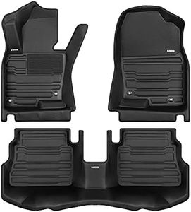 TuxMat - for Mazda CX-5 2017-2024 Models - Custom Car Mats - Maximum Coverage, All Weather, Laser Measured - This Full Set Includes 1st and 2nd Rows